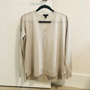 J. Crew XS Light Grey Merino Wool Sweater